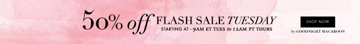 Flash Sale Tuesday Take 50% Off 